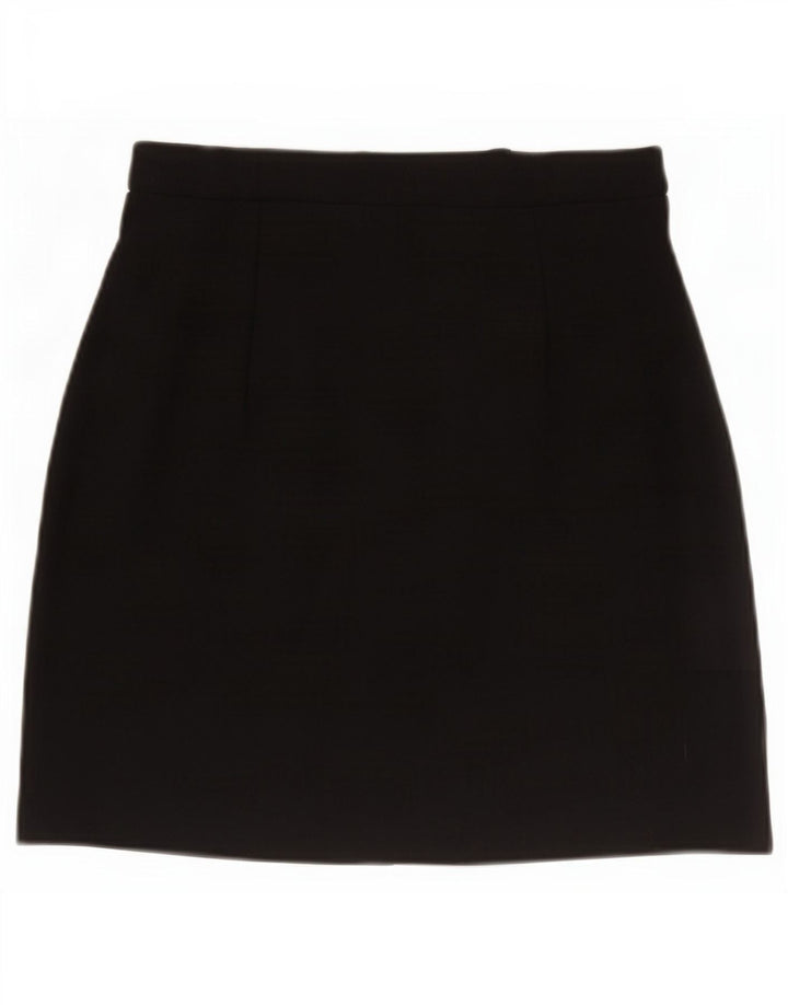 Minigonna da donna Marks & Spencer UK 10 piccola W27 viscosa nera