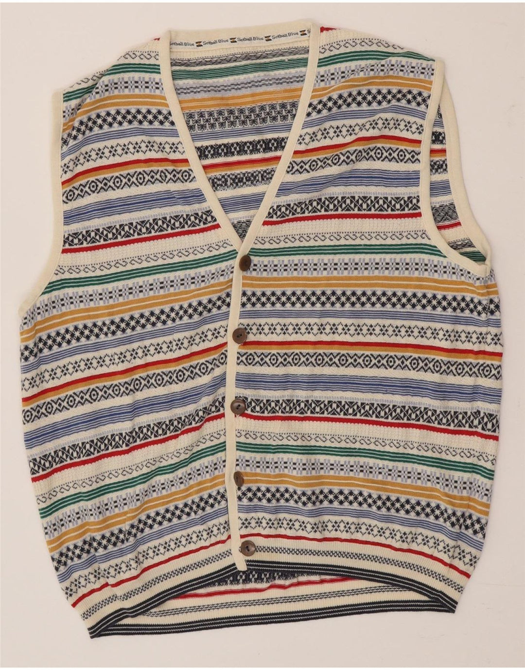 Gabriella Frattini Maglione Cardigan Uomo Medio Multicolore Fair Isle