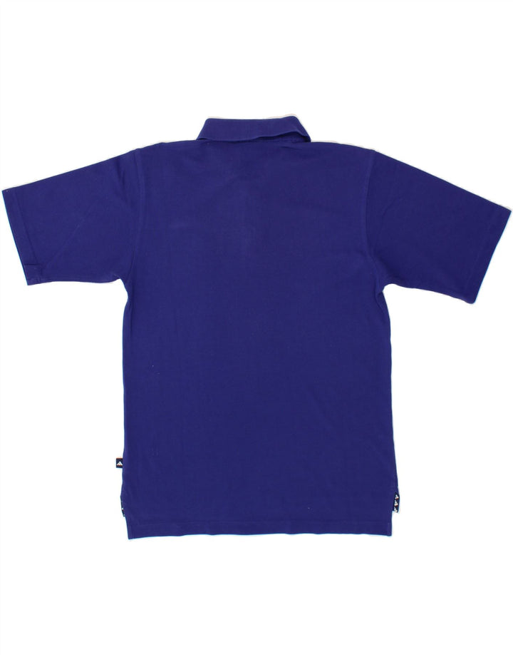 ADIDAS Mens Polo Shirt UK 38/40 Medium Blue Cotton Vintage Adidas and Second-Hand Adidas from Messina Hembry 