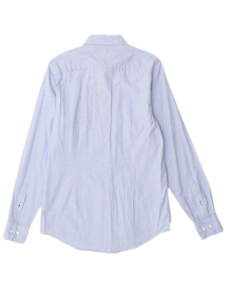 Camicia slim fit da uomo Tommy Hilfiger piccola in cotone blu