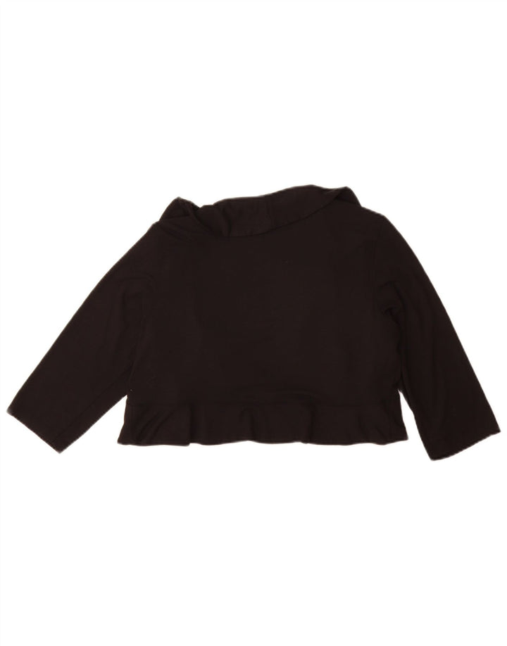 Top Bolero corto da donna Marks & Spencer UK 14 viscosa nera media