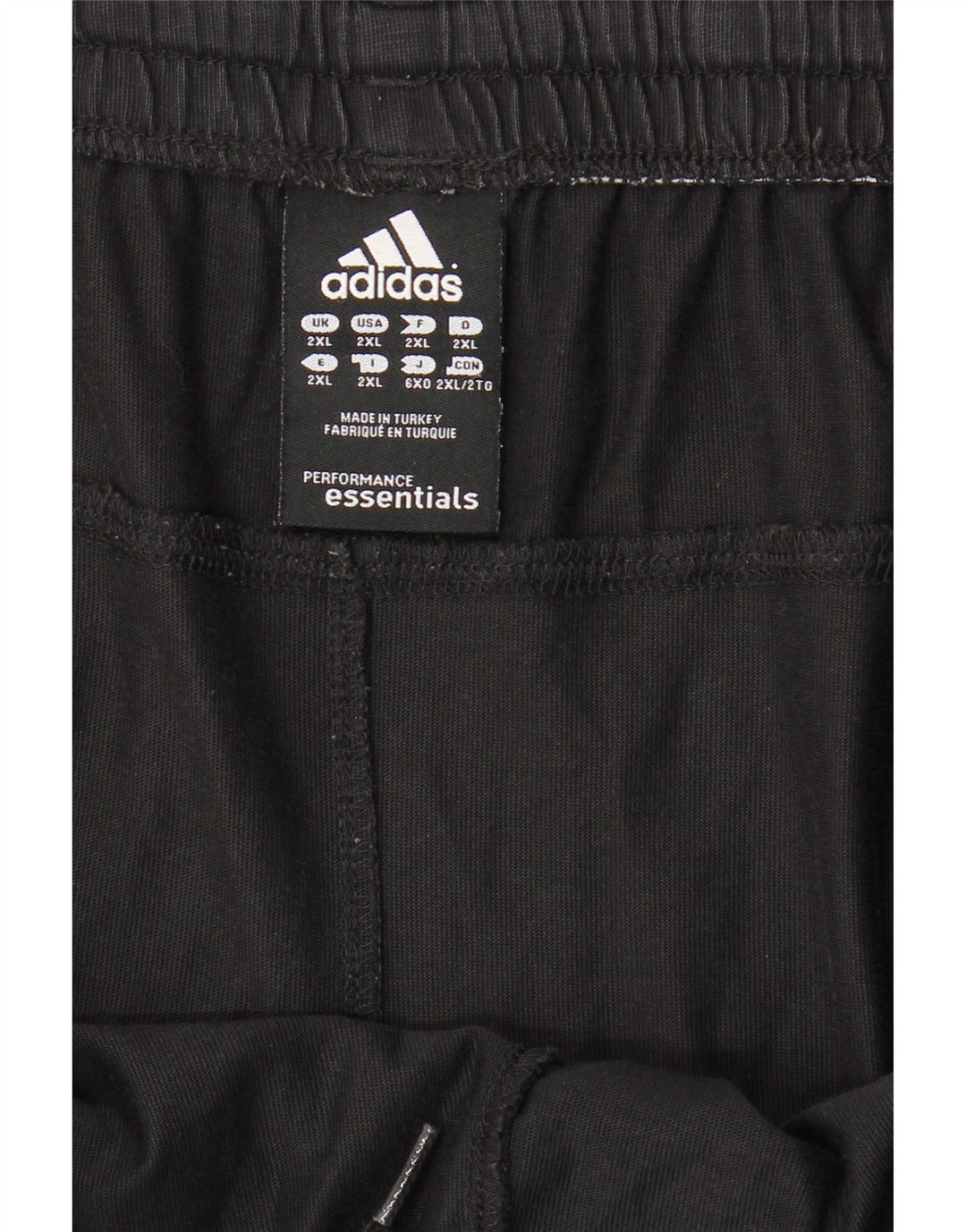 Pantaloncini sportivi da uomo ADIDAS 2XL cotone nero