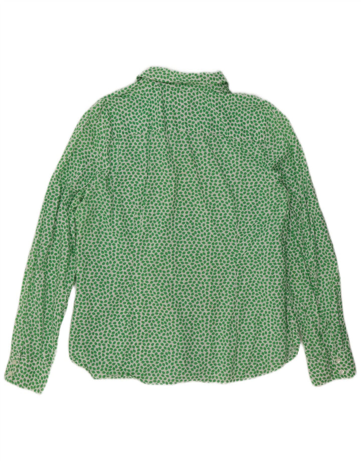 TOMMY HILFIGER Womens Big & Tall Abstract Pattern Shirt UK 18 XL Green