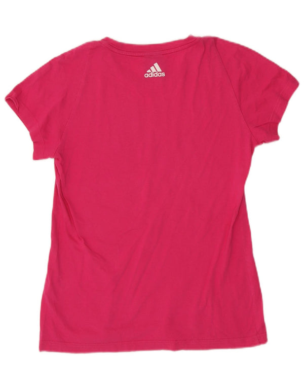 Maglietta grafica Adidas da donna Top UK 12/14 Rosa medio