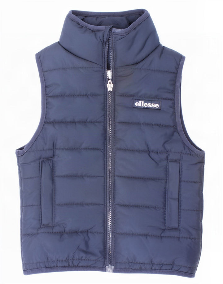 Gilet imbottito per ragazzi Ellesse 2-3 anni in poliestere blu navy