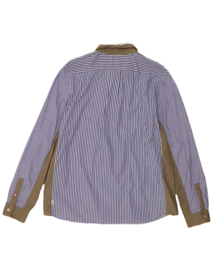 Camicia da uomo Regular Fit Paul Smith 2XL Blu Colourblock in cotone