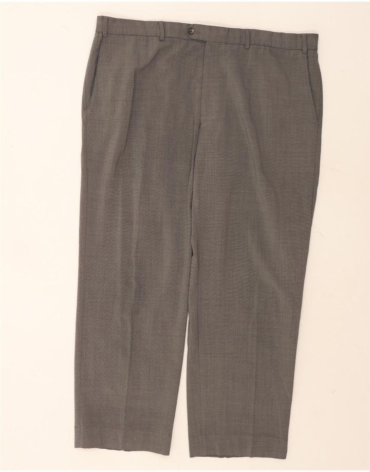 Pantaloni da abito dritti su misura da uomo Marks & Spencer W40 L29 Grigi