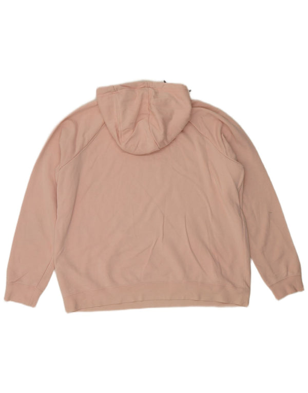 Felpa con cappuccio oversize con grafica Nike da donna UK 18 XL cotone rosa