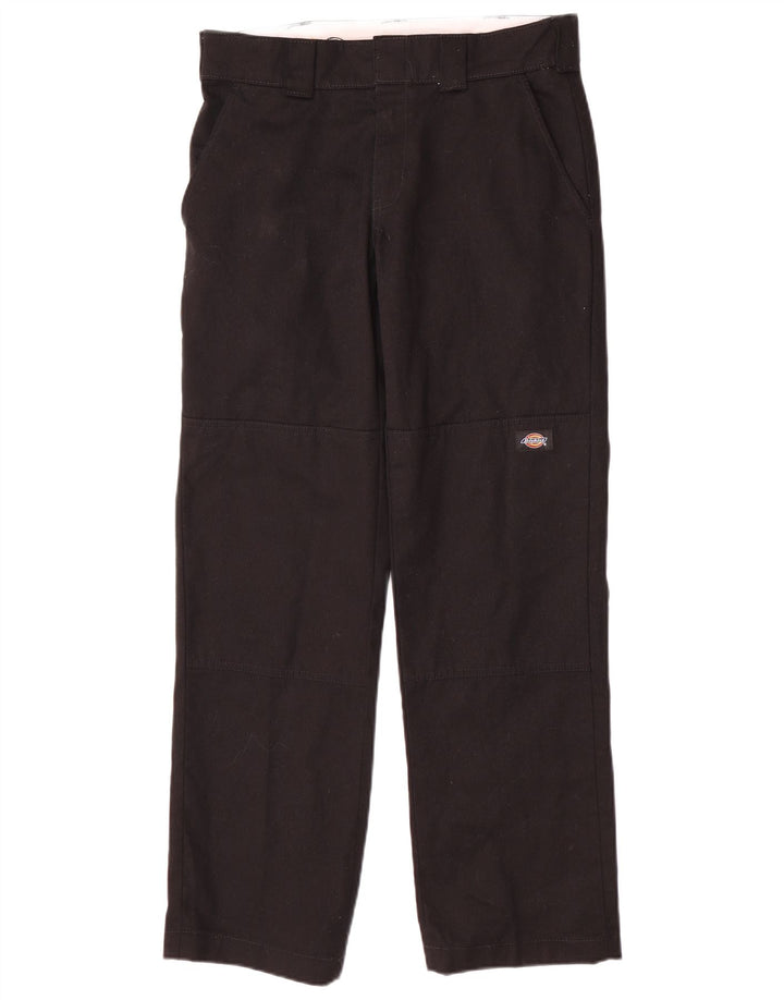 DICKIES Pantaloni cargo dritti slim da uomo W30 L30 cotone nero