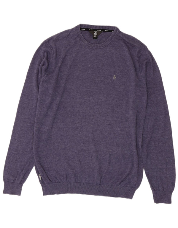 Maglione maglione girocollo da uomo Volcom grande cotone viola