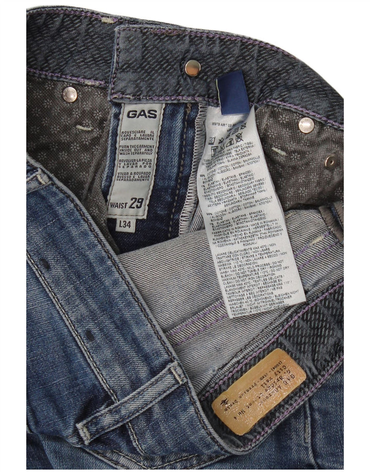 Jeans dritti da donna Gas W29 L30 cotone blu