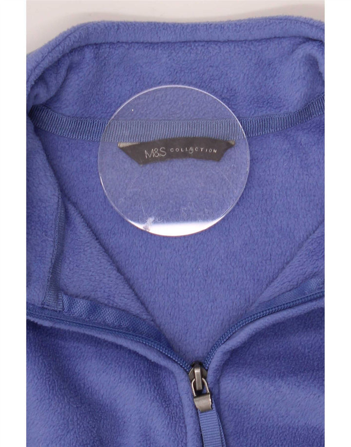 Giacca in pile da donna Marks & Spencer UK 16 grande blu