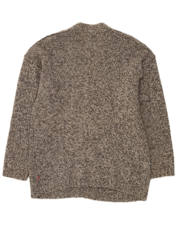 Maglione cardigan da uomo Jackpot grande grigio screziato