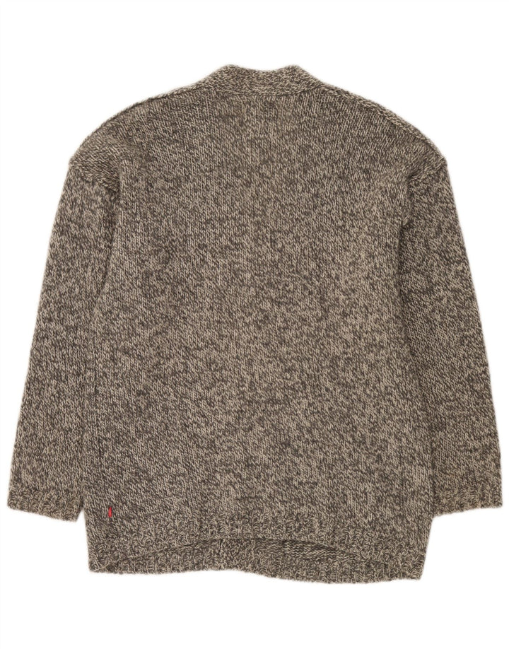 Maglione cardigan da uomo Jackpot grande grigio screziato