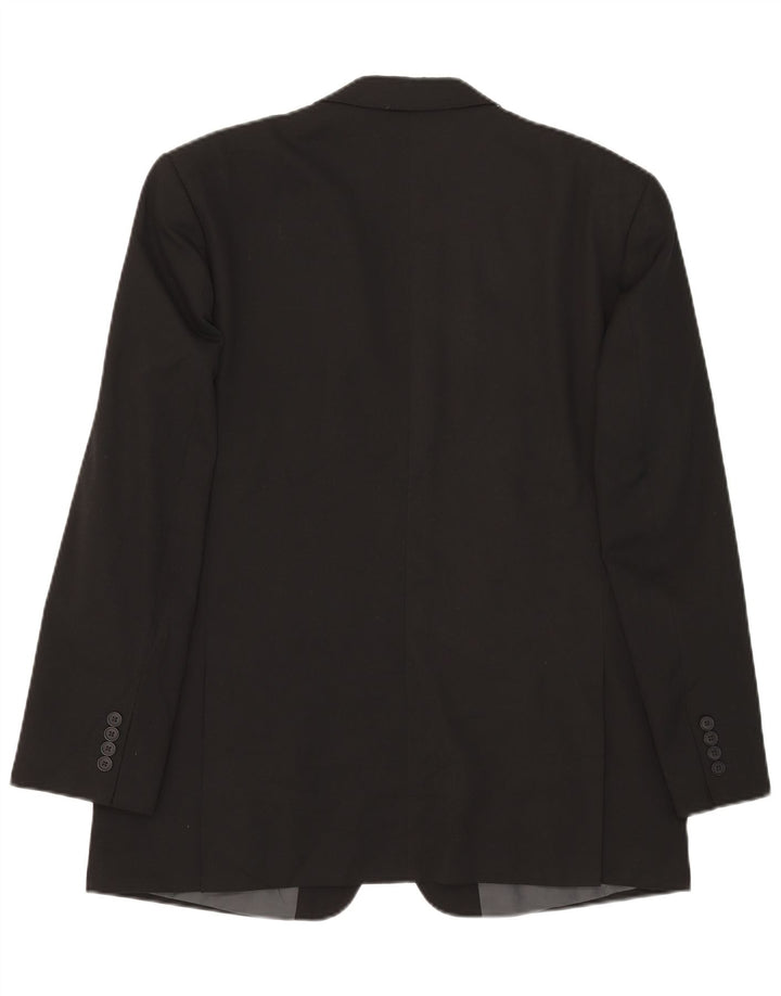 Giacca blazer a 2 bottoni Marks & Spencer da uomo UK 42 grande poliestere nero