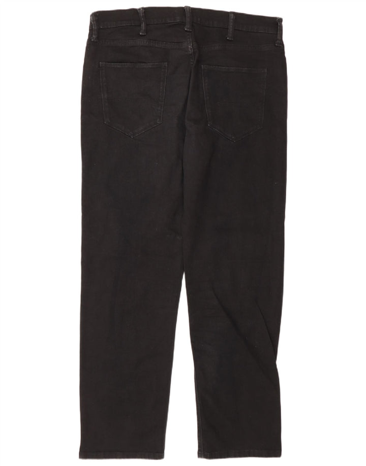 Jeans dritti da uomo Marks & Spencer W36 L31 cotone nero