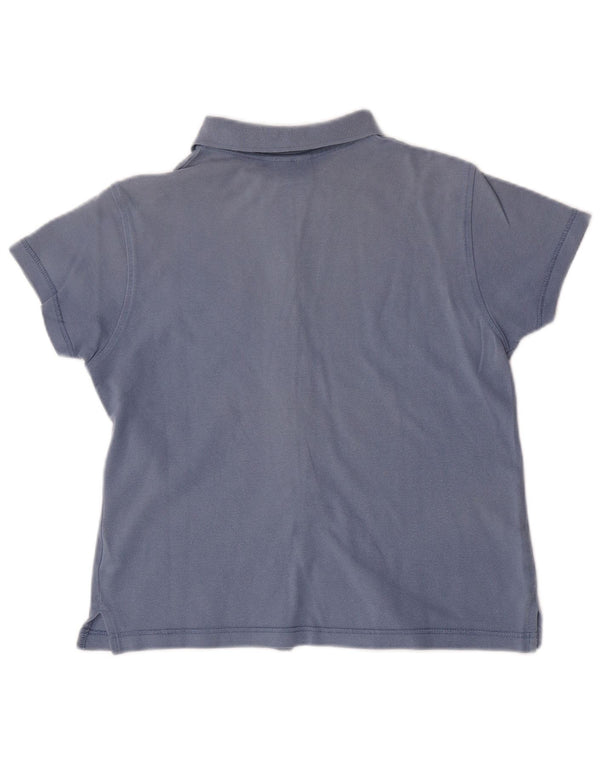 Camicia a maniche corte da donna Lotto UK 12 Cotone blu medio