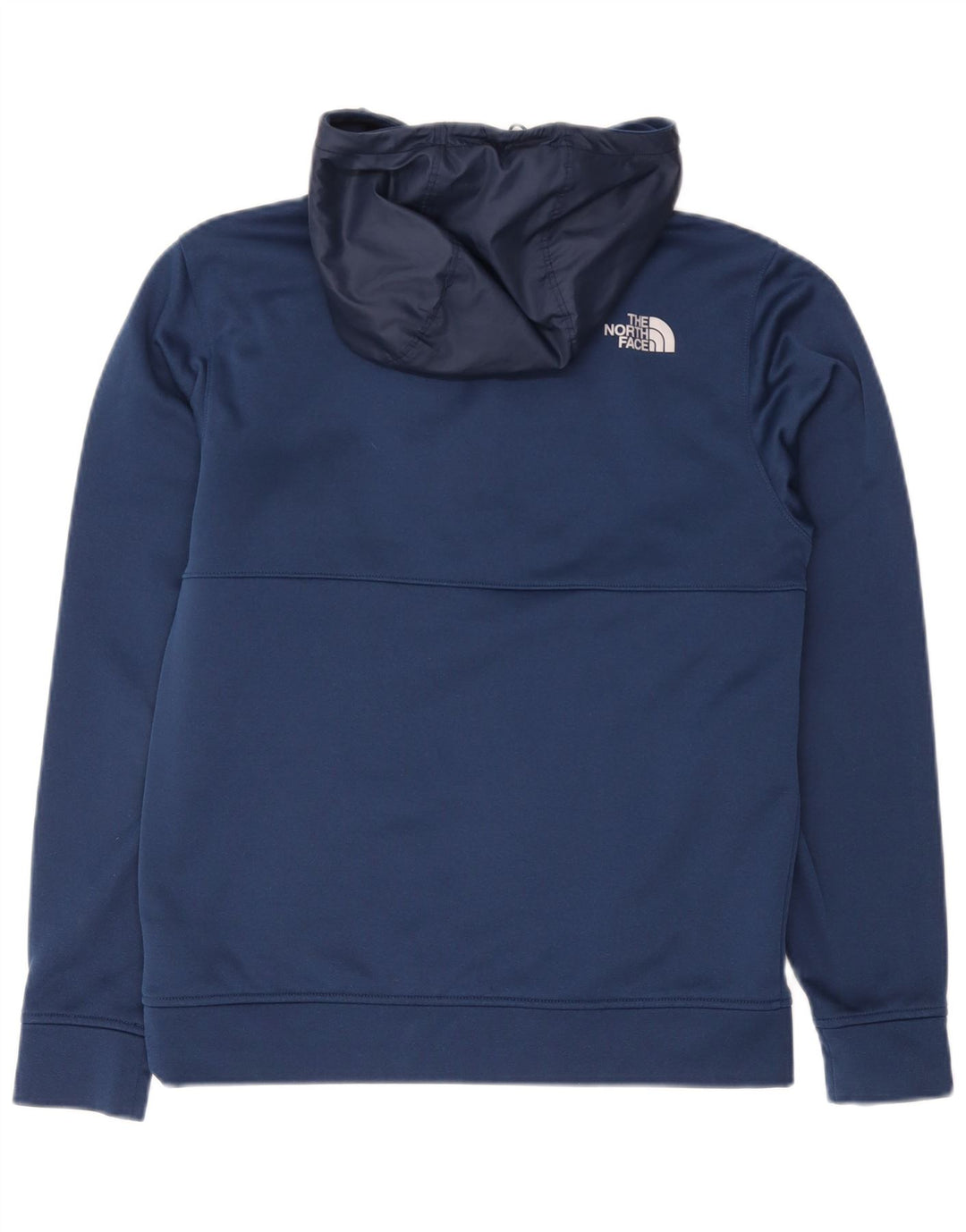 Felpa con cappuccio da uomo The North Face con zip e collo, piccola, in poliestere blu navy