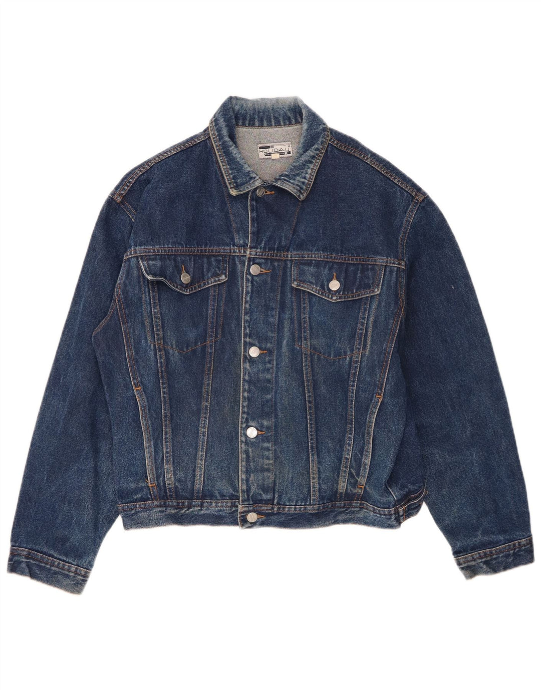 Giacca di jeans vestibilità regolare da uomo Holiday UK 38 Cotone blu medio