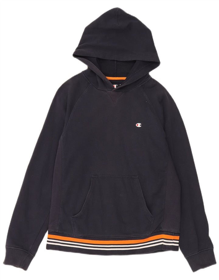 Felpa con cappuccio da uomo Champion, cotone medio blu navy