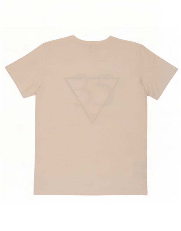 Guess T-shirt grafica da uomo grande in cotone bianco