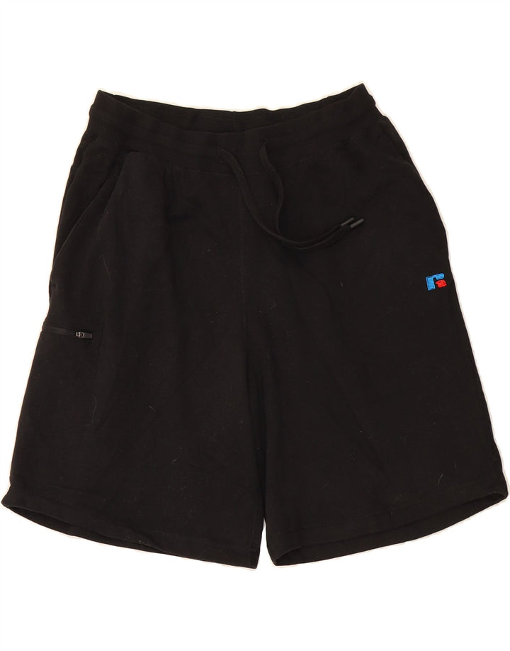 RUSSELL ATHLETIC Mens Sport Shorts Large Black Cotton Vintage Russell Athletic and Second-Hand Russell Athletic from Messina Hembry 