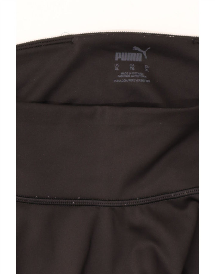 PUMA Womens Crop Leggings UK 18 XL  Black Polyester Vintage Puma and Second-Hand Puma from Messina Hembry 