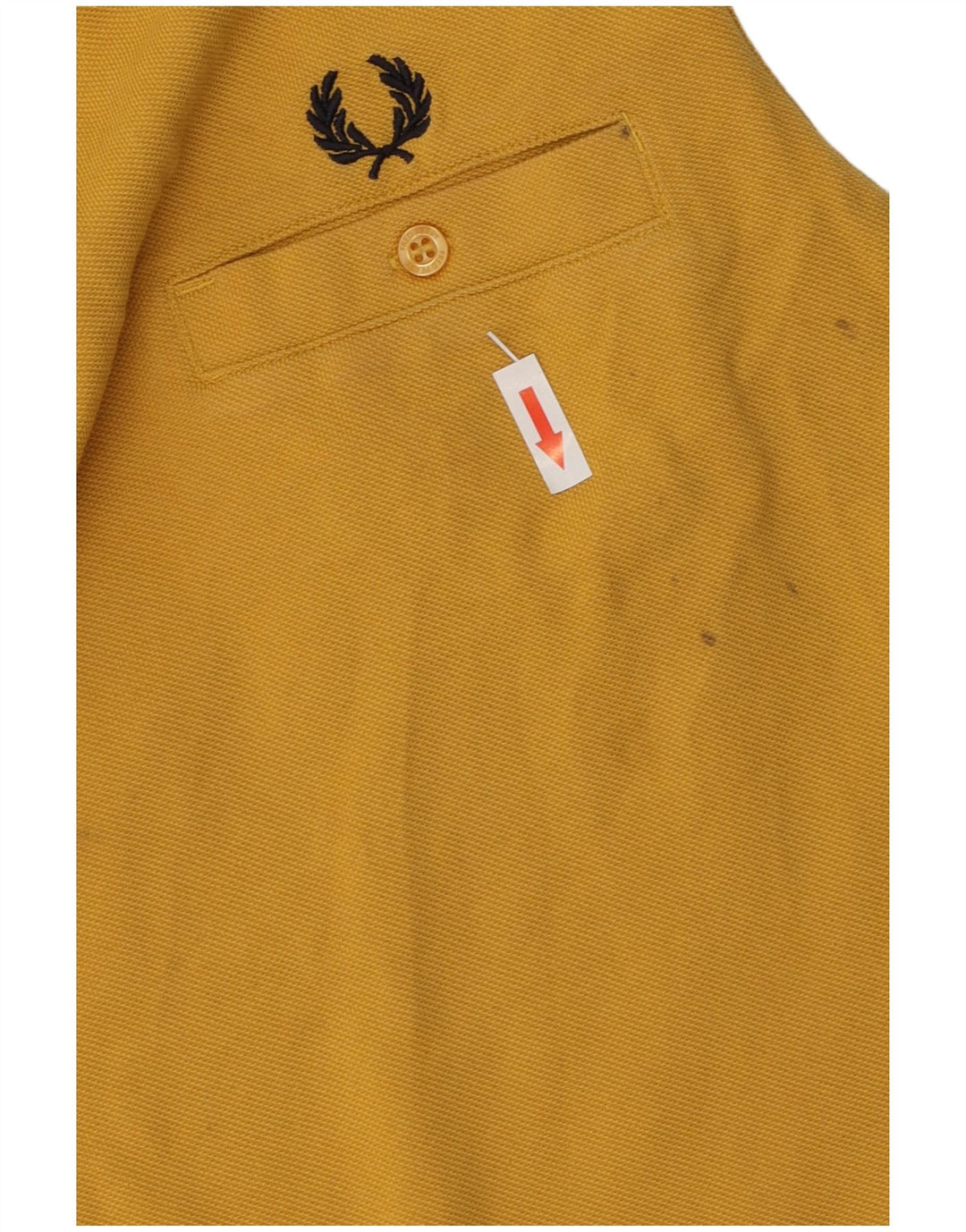 T-shirt da uomo Fred Perry Top in cotone giallo medio