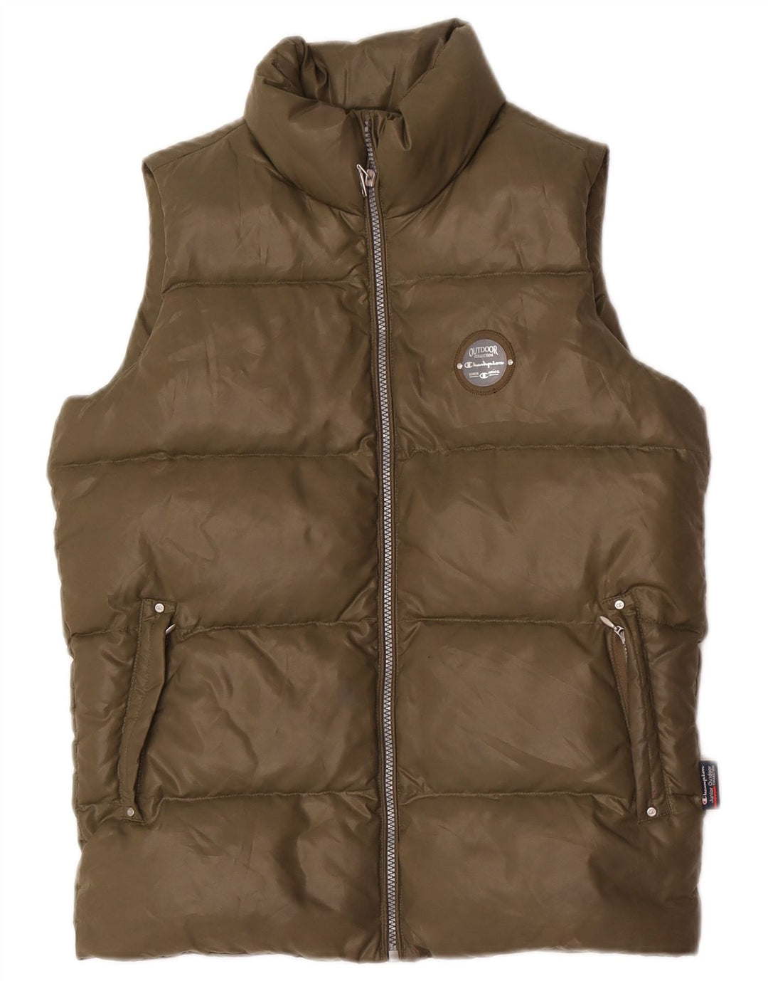 Gilet imbottito per ragazze Champion 11-12 anni grande in poliestere kaki