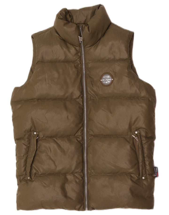 Gilet imbottito per ragazze Champion 11-12 anni grande in poliestere kaki