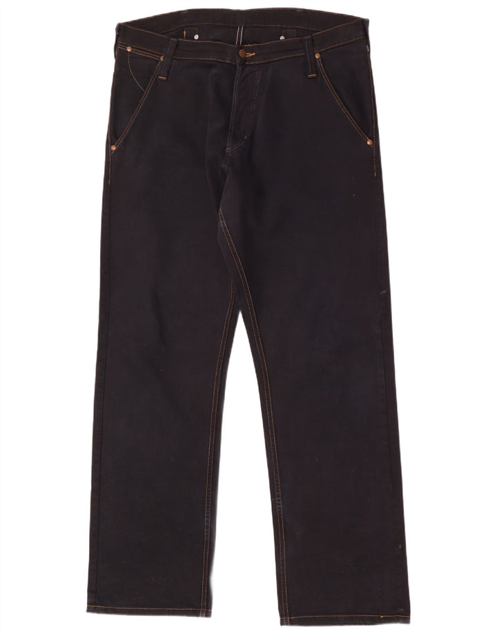 Jeans dritti Casey da uomo Wrangler W36 L34 cotone nero