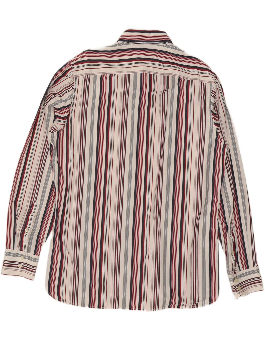 Camicia da uomo Tommy Hilfiger grande in cotone a righe multicolori