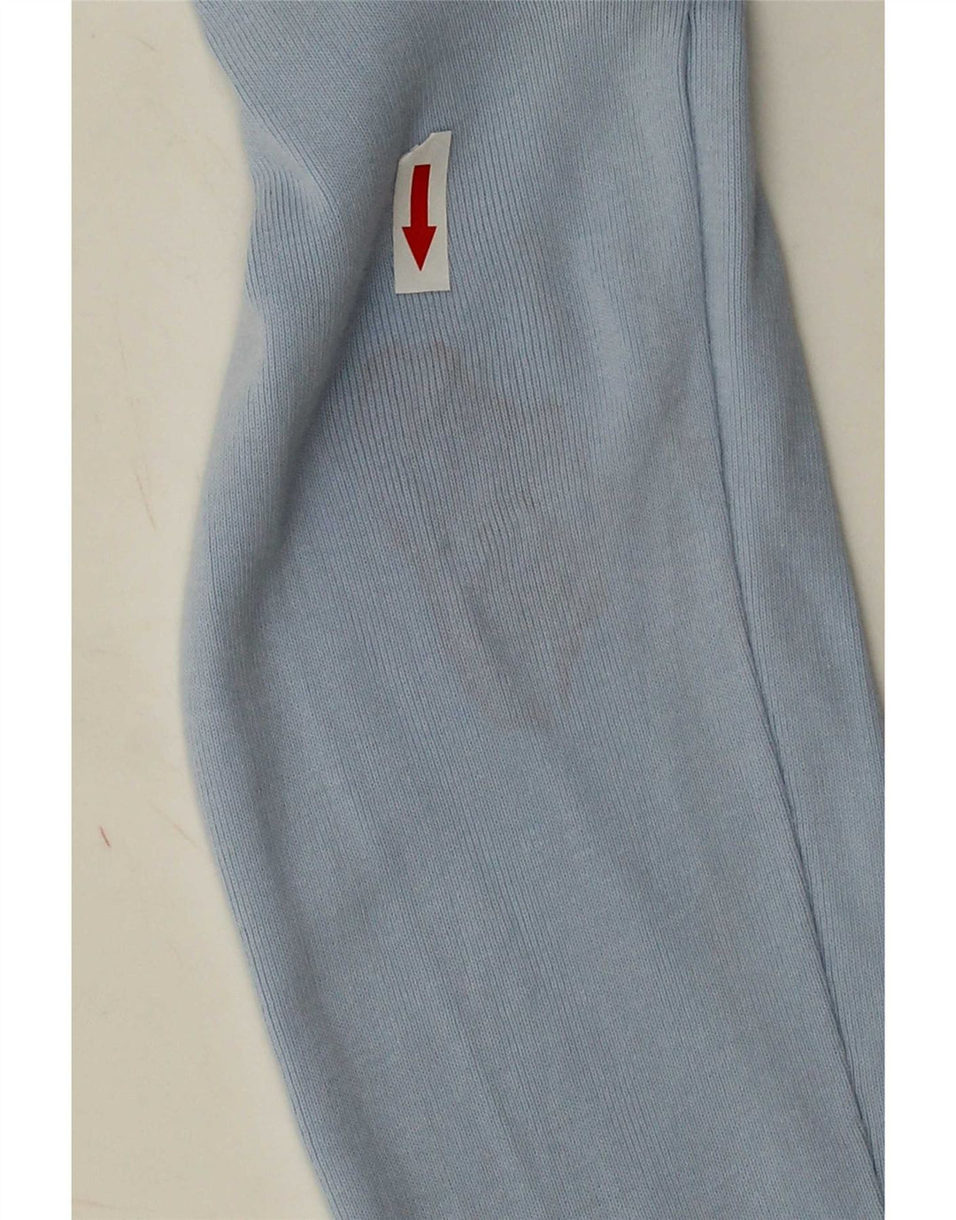 Maglione da donna con scollo a V Benetton UK 12 Cotone blu medio