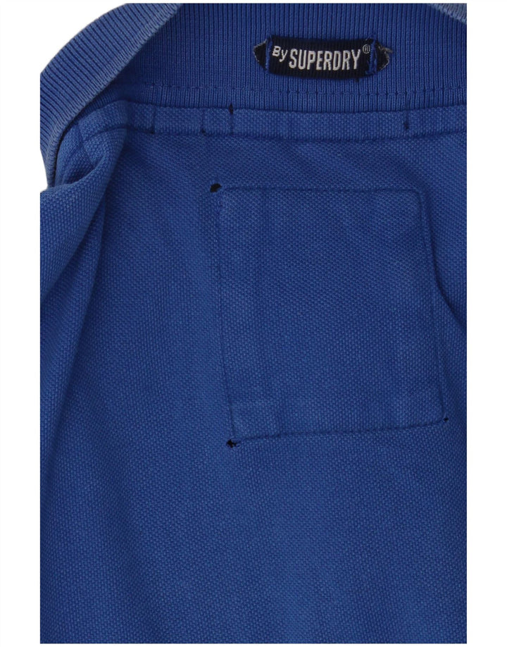 Polo grafica da uomo Superdry 2XL in cotone blu