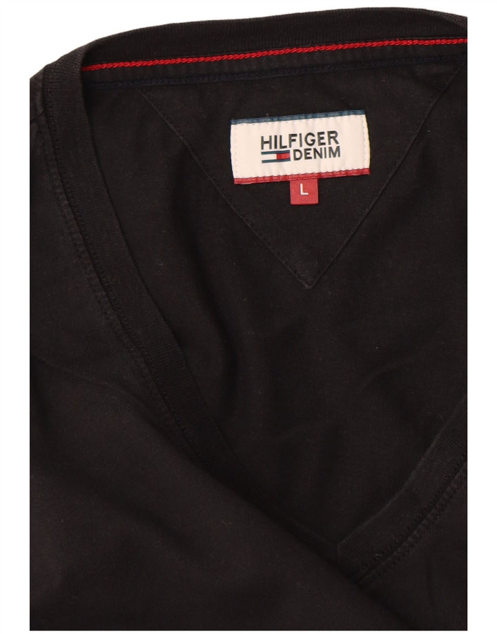 TOMMY HILFIGER T-shirt da uomo grande grande nera