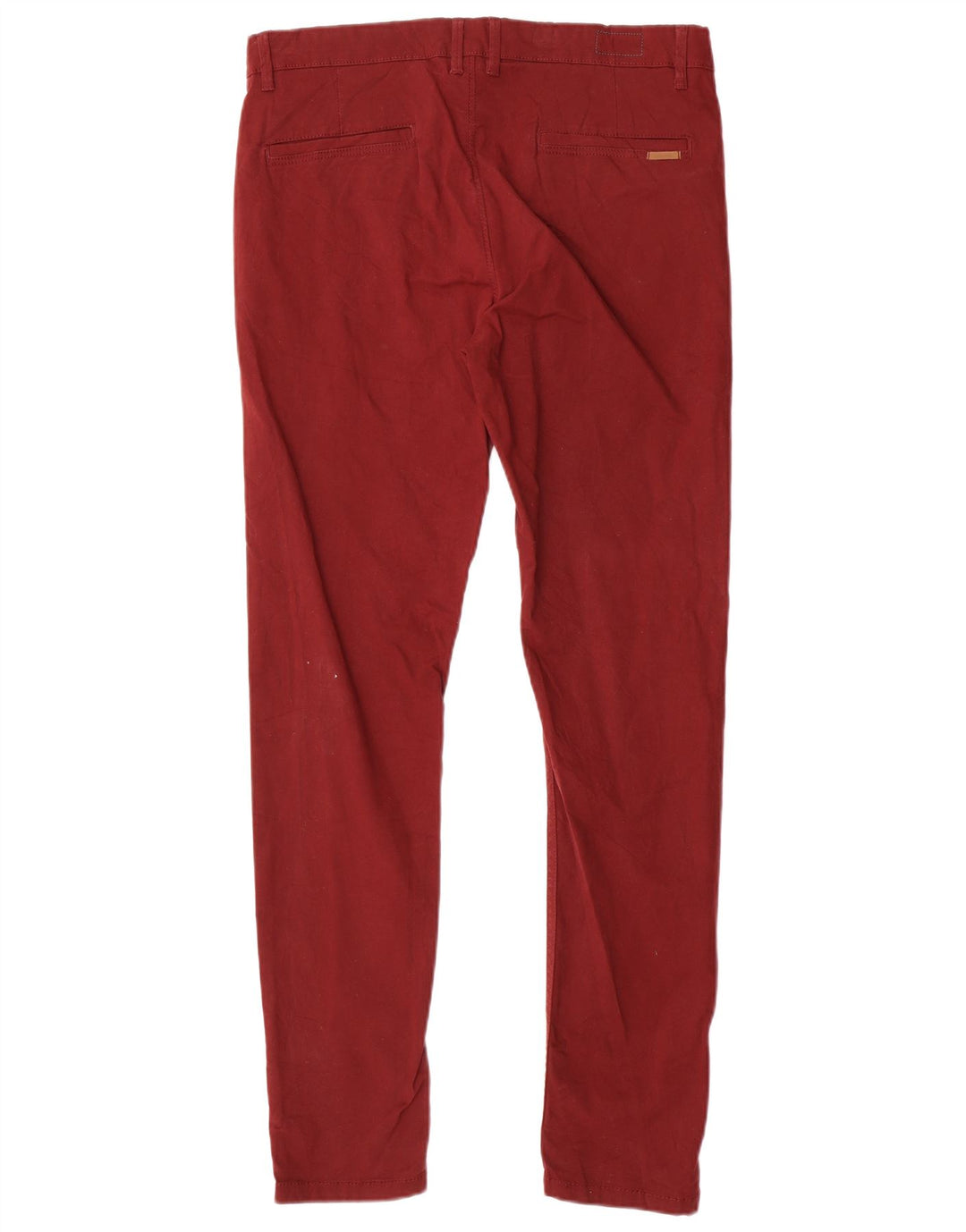 Pantaloni chino slim da uomo Zara EU 42 medi W32 L30 marrone