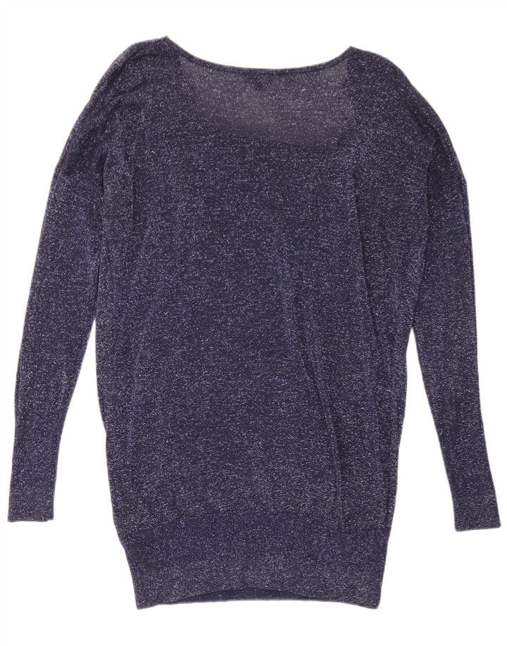 Maglione da donna con scollo a barca Phase Eight UK 12 Viscosa blu navy medio