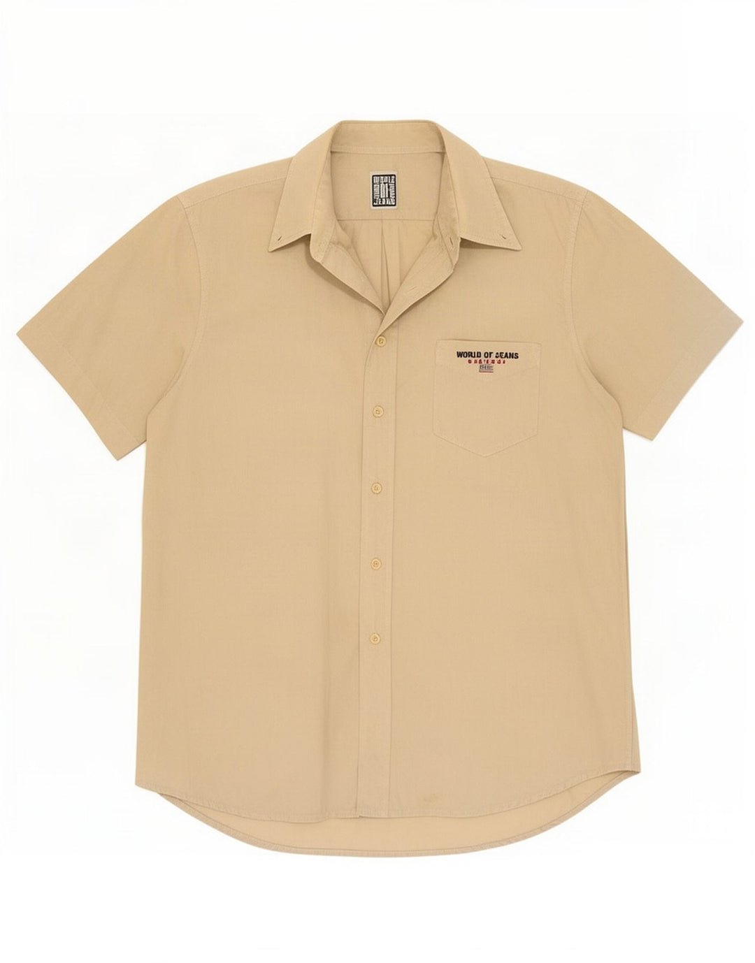 Camicia a maniche corte da uomo Cassuci Beige medio