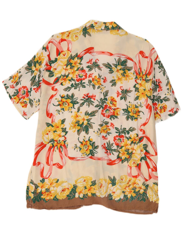 Camicia a maniche corte da donna Giulia Galanti UK 16 Grande floreale multicolore