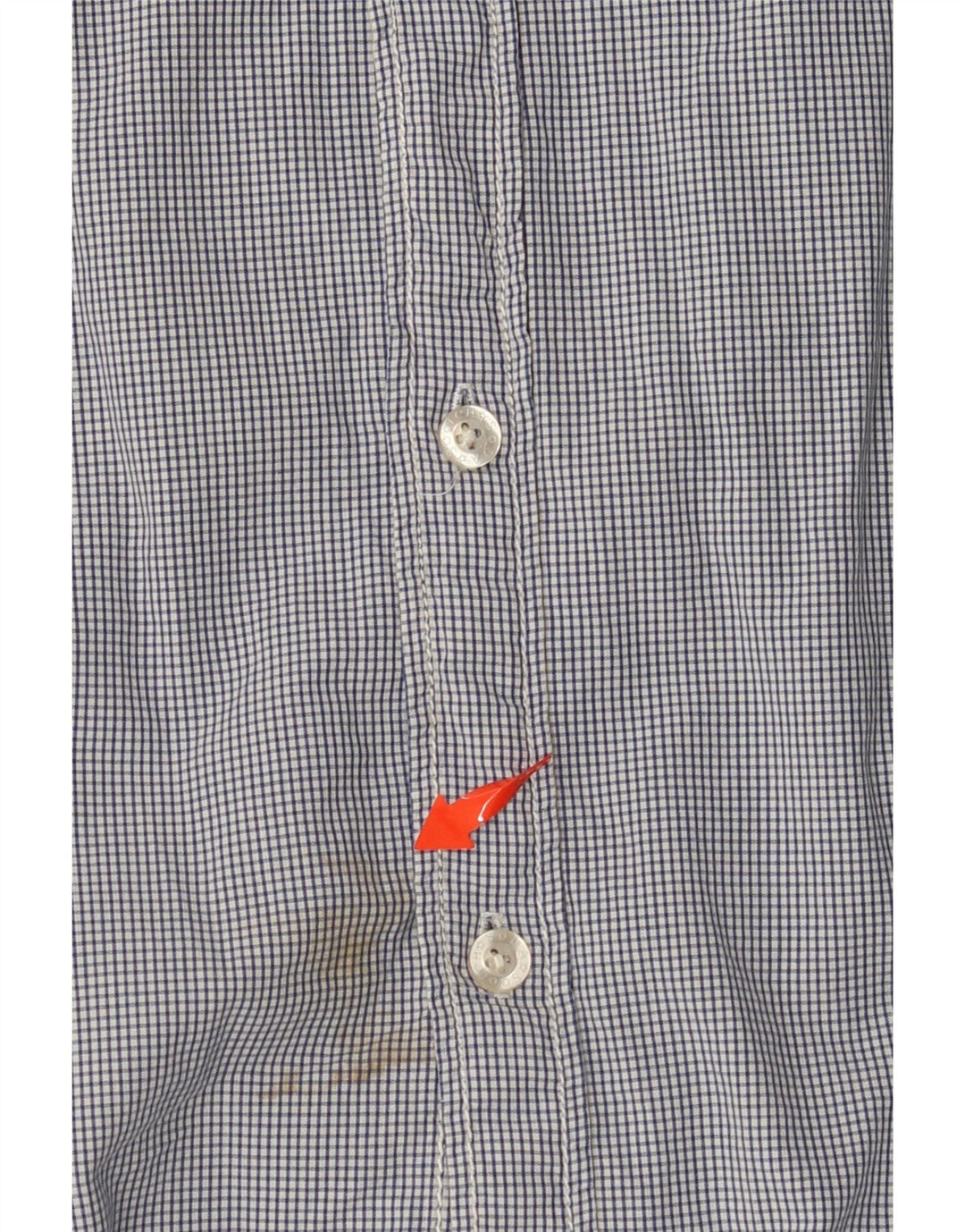 SCOTCH & SODA Camicia militare a maniche corte da uomo grande in cotone a quadretti blu