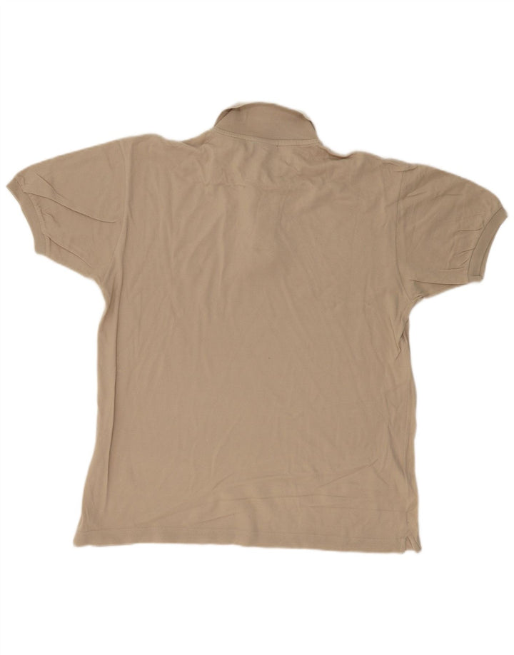 RIFLE Polo Heritage da uomo grande in cotone beige