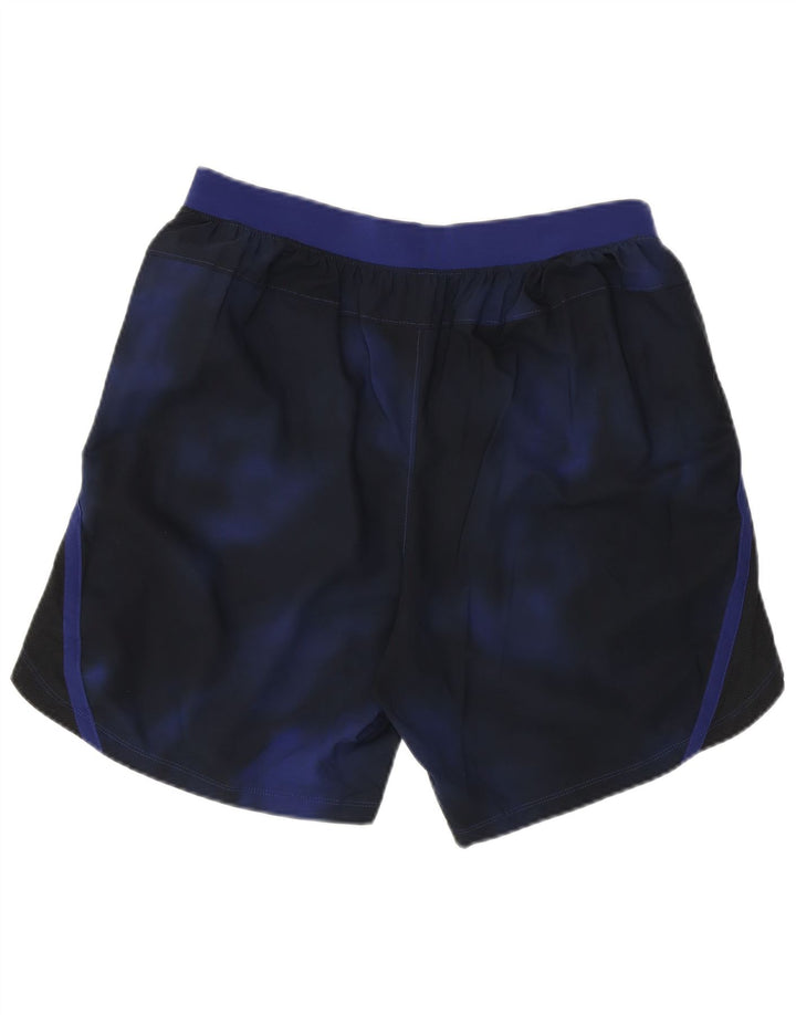 Pantaloncini sportivi da uomo Under Armour grandi in poliestere tie-dye blu navy