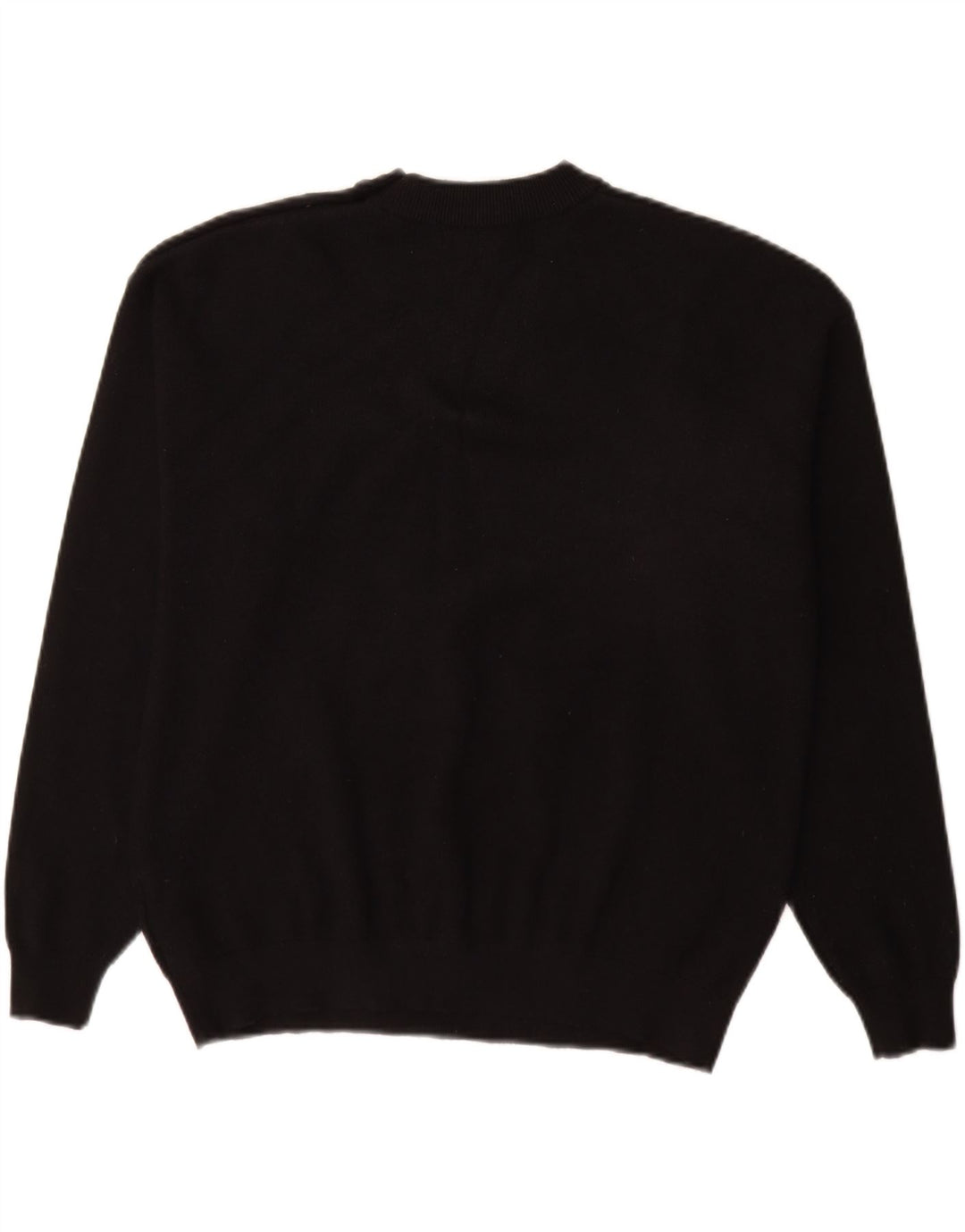 Maglione maglione girocollo da donna Marks & Spencer UK 14 viscosa nera media