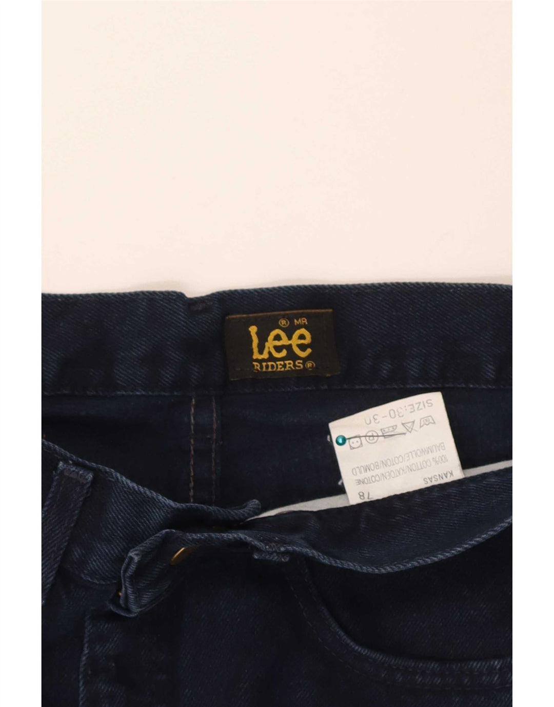 Jeans dritti da uomo Lee Riders W30 L30 cotone blu navy