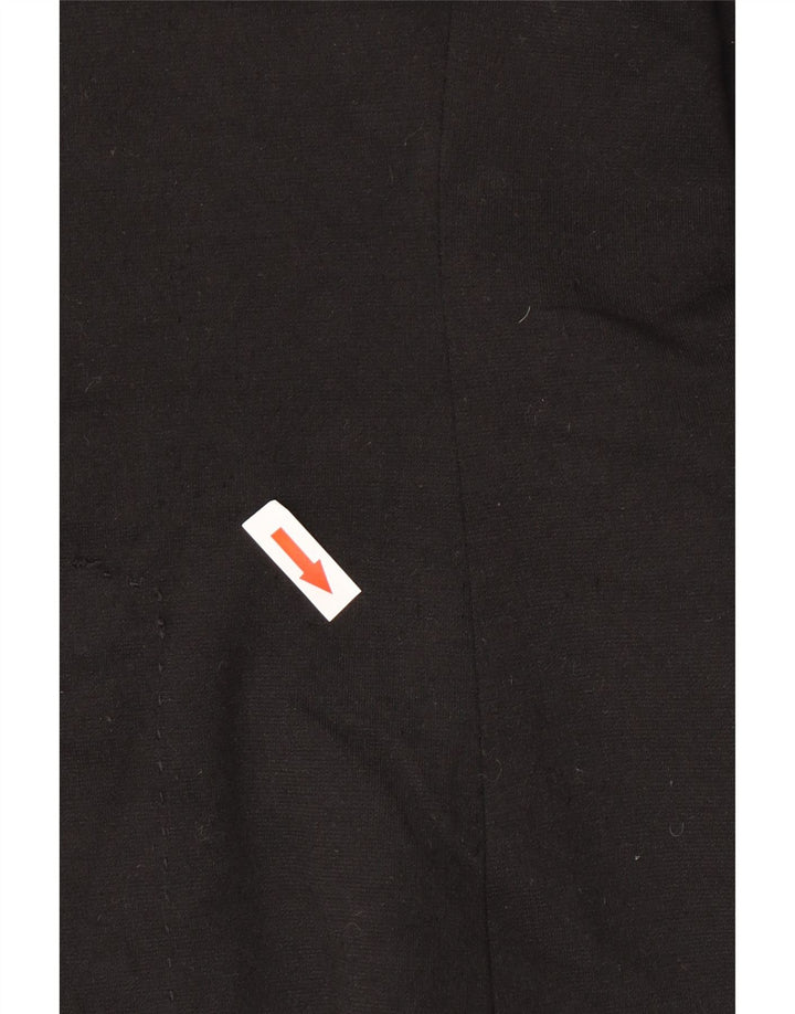 Giacca blazer a 1 bottone da donna Zara UK 12 poliestere nero medio