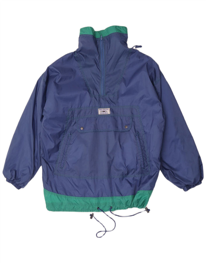 Giacca antipioggia da uomo con taglio ampio e vestibilità ampia Marcel Clair EU 46 Small Blue Colourblock