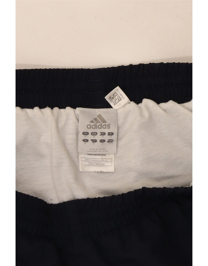 Pantaloncini sportivi da uomo Adidas medi in poliestere blu navy