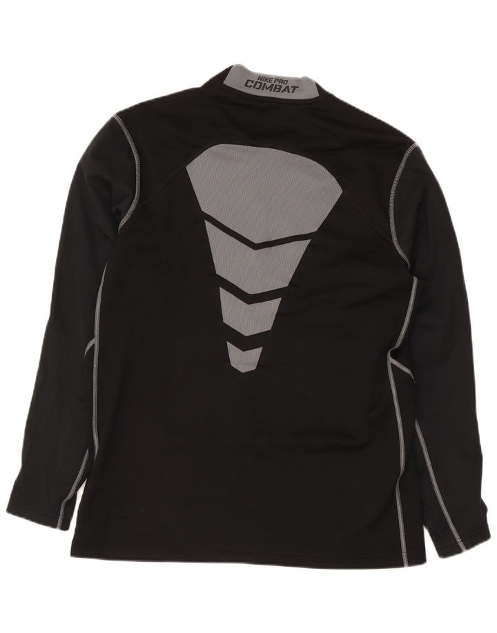 Maglia Nike Dri Fit da uomo a maniche lunghe XL nera in poliestere color block