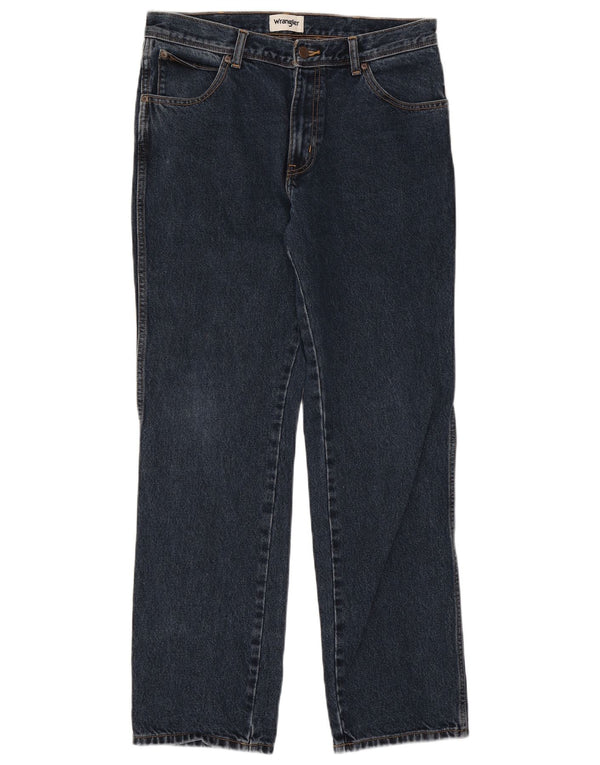 Jeans dritti da uomo Wrangler Texas W34 L32 cotone blu navy