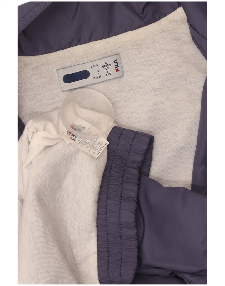 Giacca da ginnastica da uomo FILA grande in poliammide blu navy